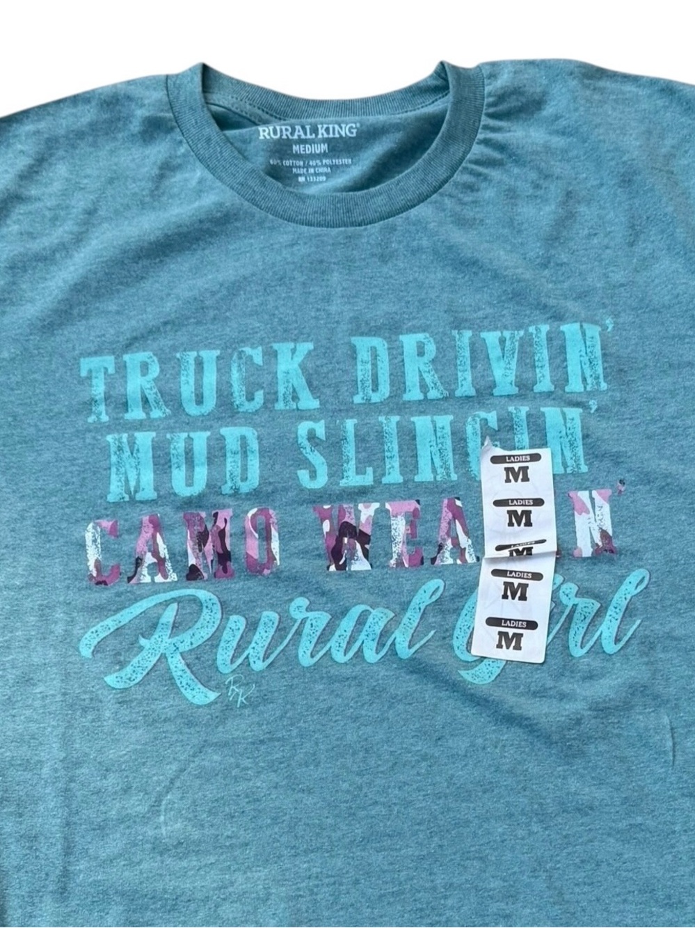 Rural King Women's Teal 'Rural Girl' Graphic Tee - Short Sleeve